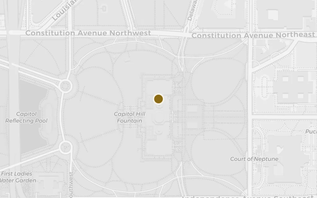 Map of The Capitol and the Senate today