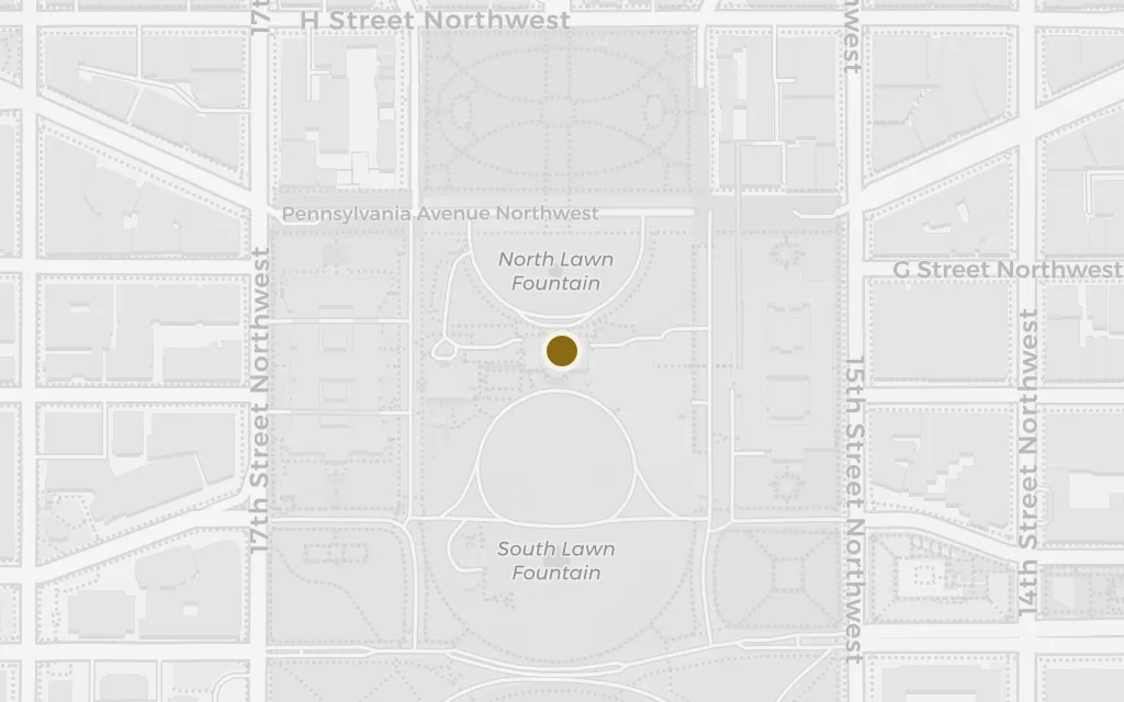 Map of The White House reception today