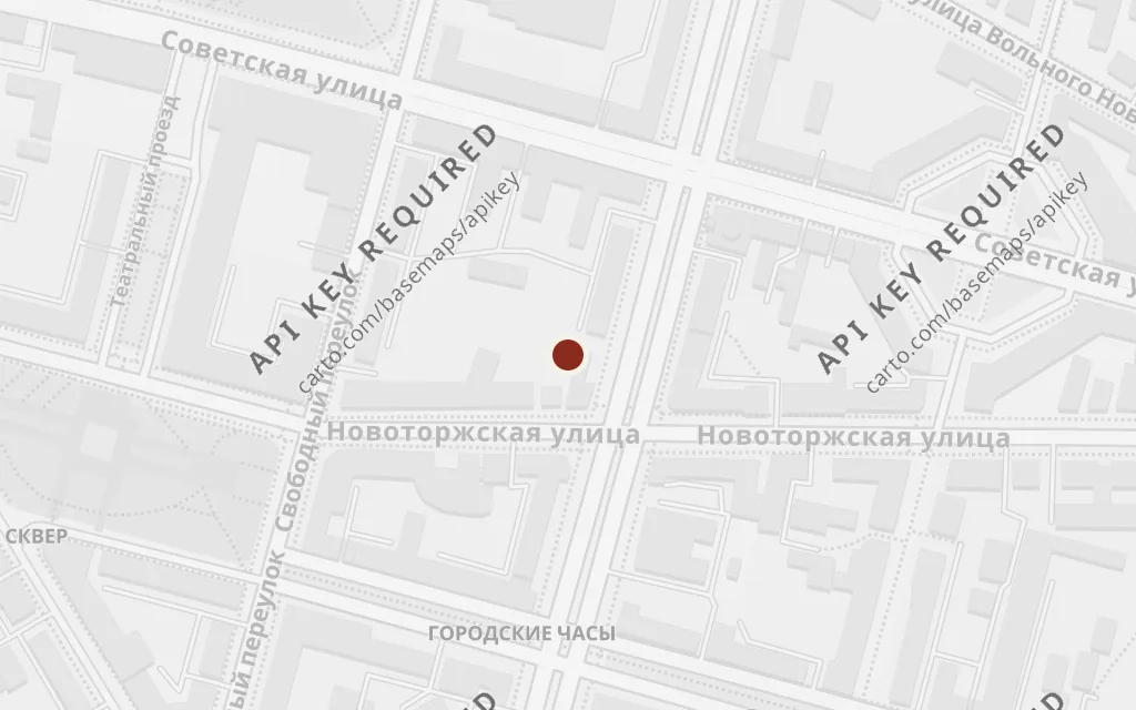 Map of The governor's town centre today