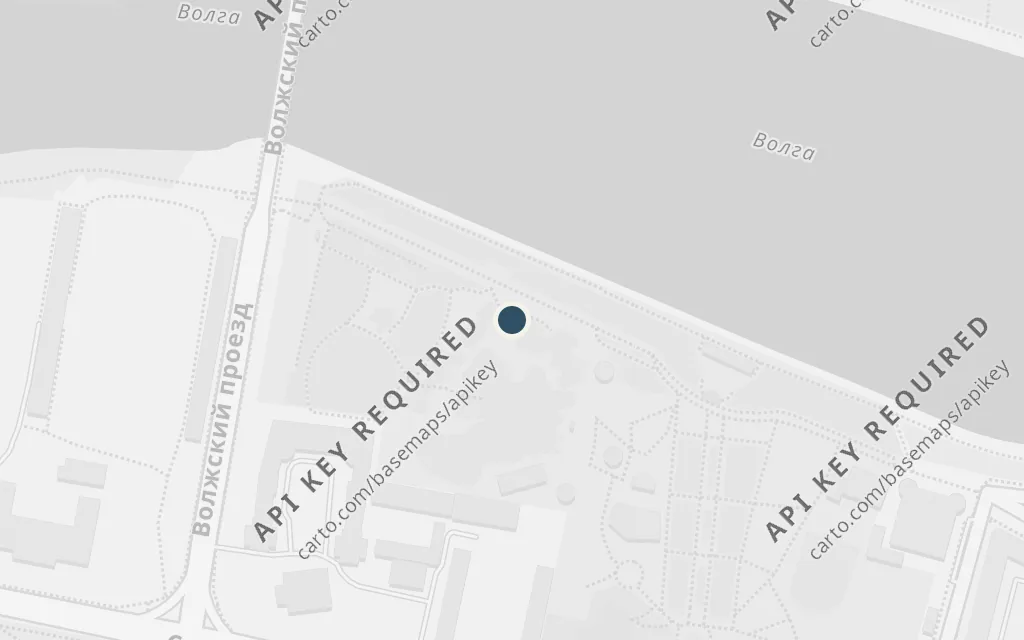 Map of The riverbank at the edge of town today