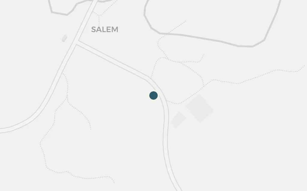 Map of Lucy's smallholding, near Salem today