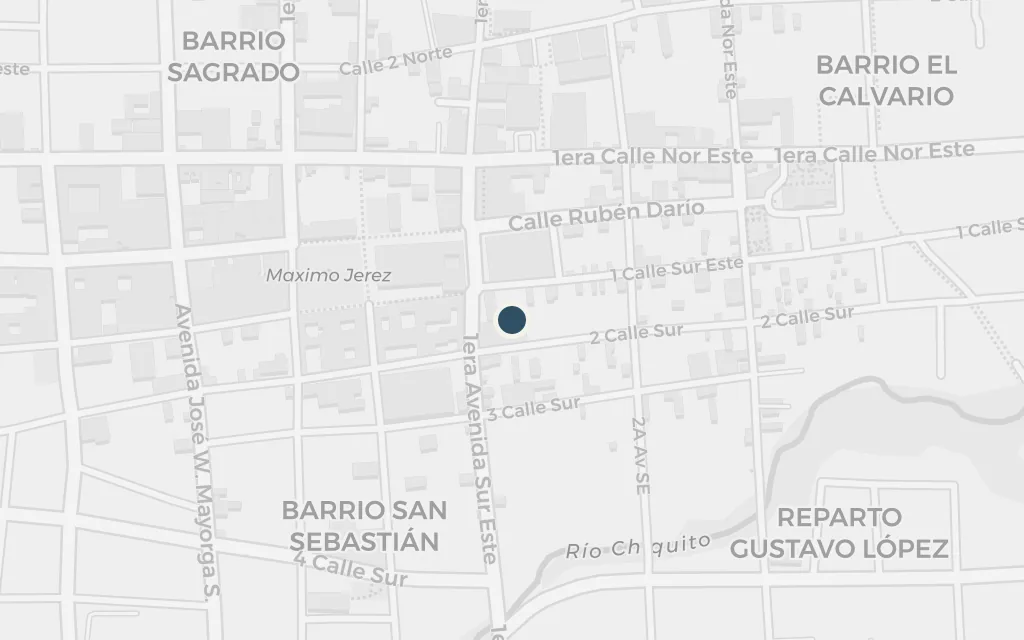 Map of A grand house of the León elite today