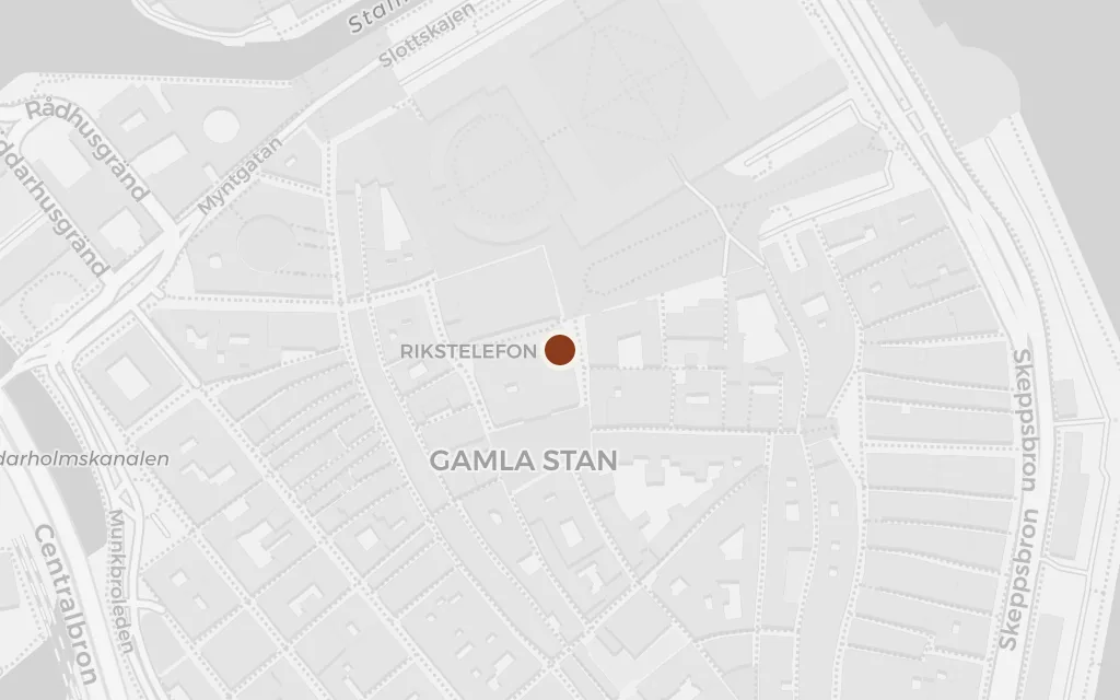 Map of The Old Town church (Pastor Gregorius) today