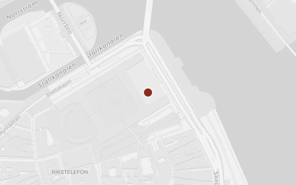 Map of The palace waterfront today