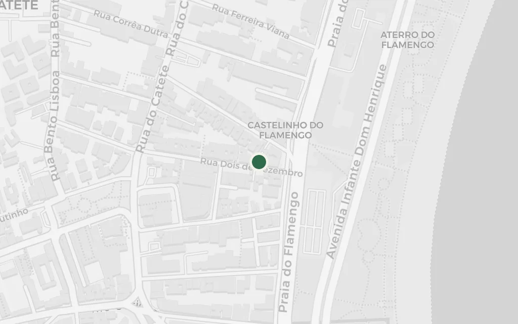 Map of The Flamengo shore today
