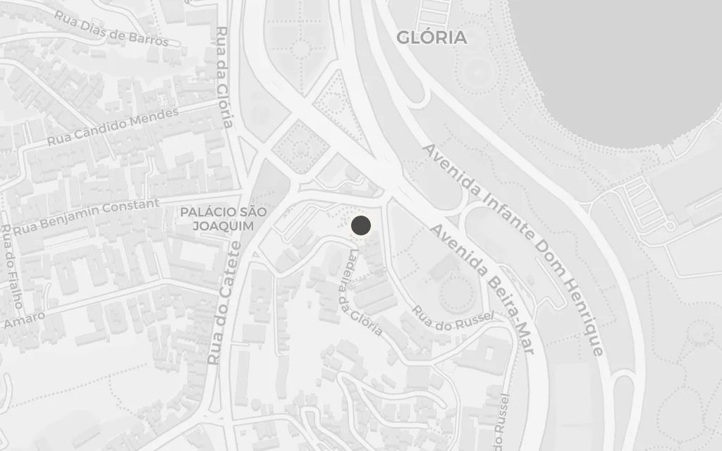Map of Glória (the church) today