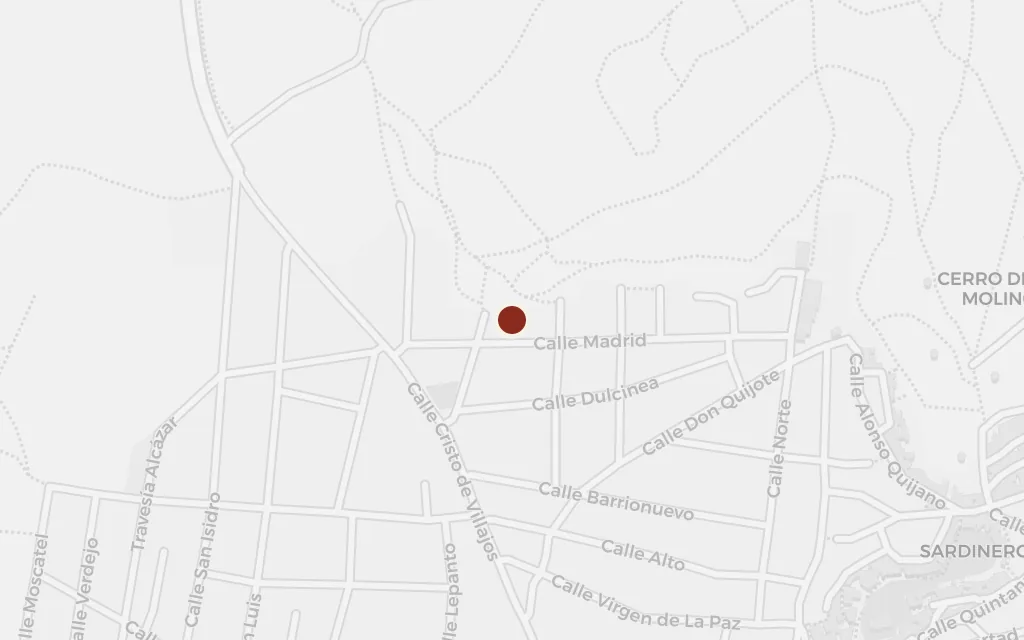 Map of The windmills of Campo de Criptana today