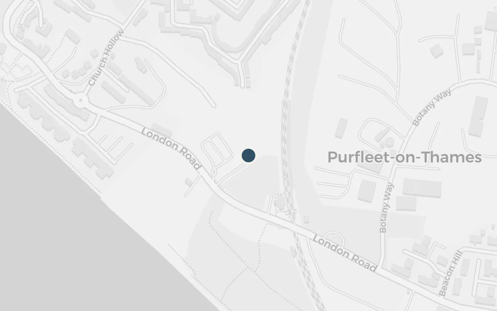 Map of Carfax, at Purfleet today
