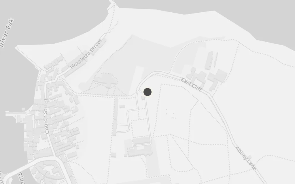 Map of The East Cliff churchyard today