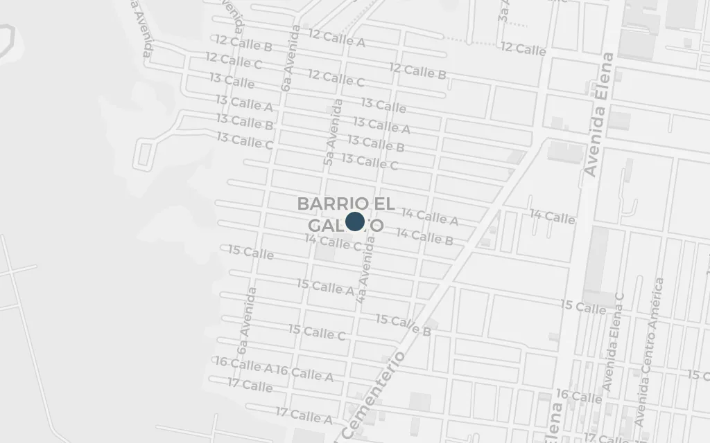 Map of The cantinas and slums, El Gallito today