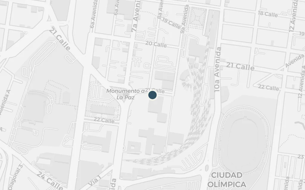 Map of The prison, the Penitenciaría Central today