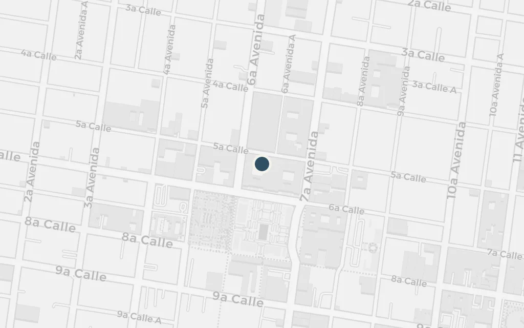 Map of The central plaza, Plaza de la Constitución today