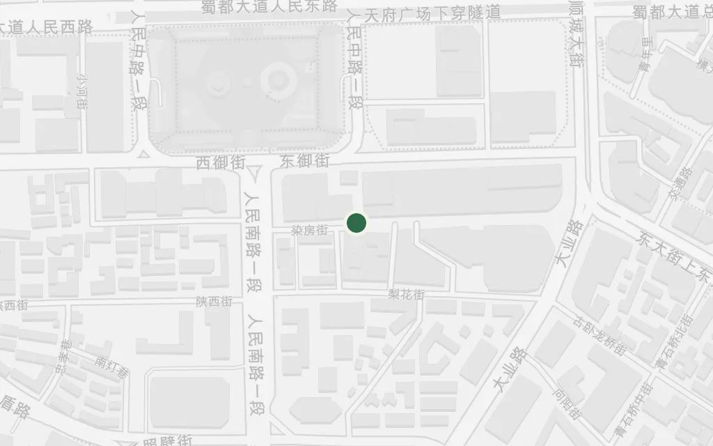 Map of The Chengdu streets today