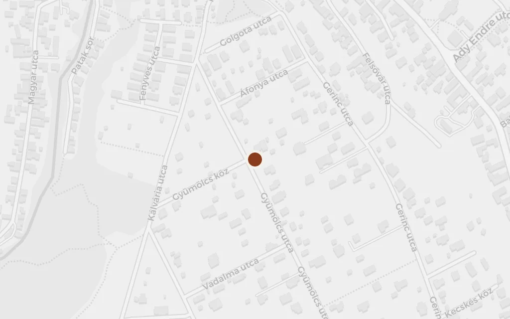Map of The brick factory, Budakalász today