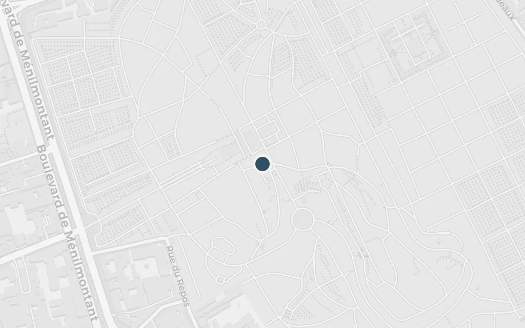 Map of Pere-Lachaise: the challenge to Paris today