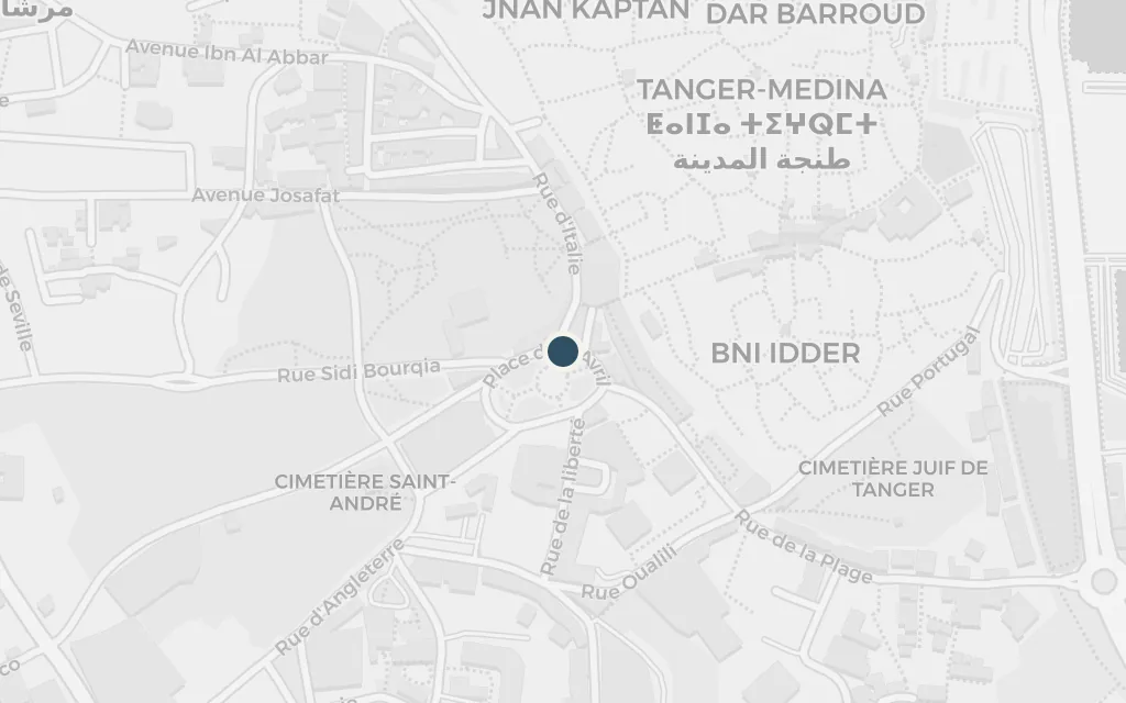 Map of The Grand Socco today
