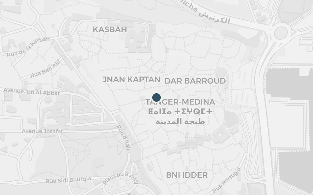 Map of The family's quarter in the medina today