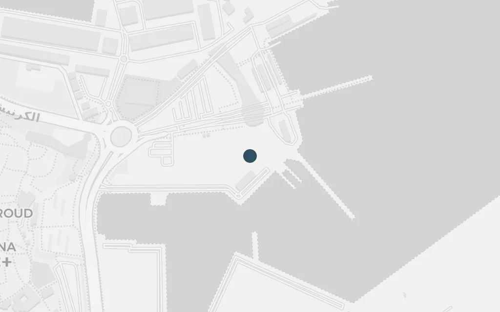 Map of The port of Tangier today