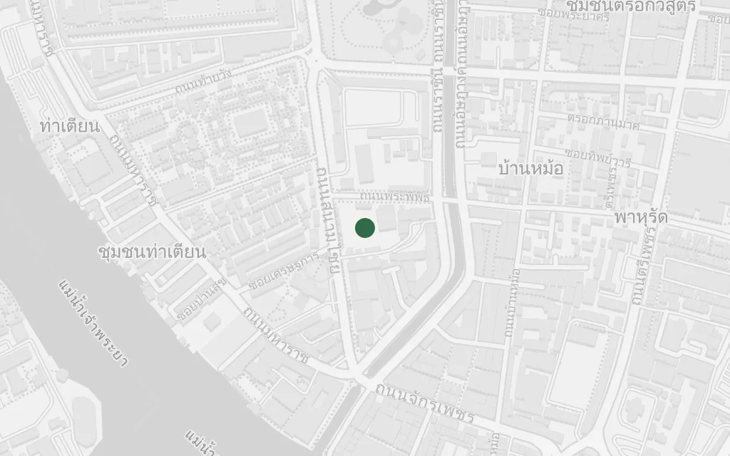 Map of The Chao Phraya and the modern city today