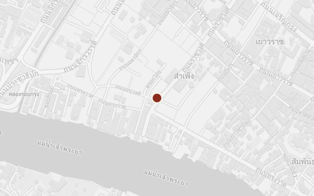 Map of Wartime Bangkok today