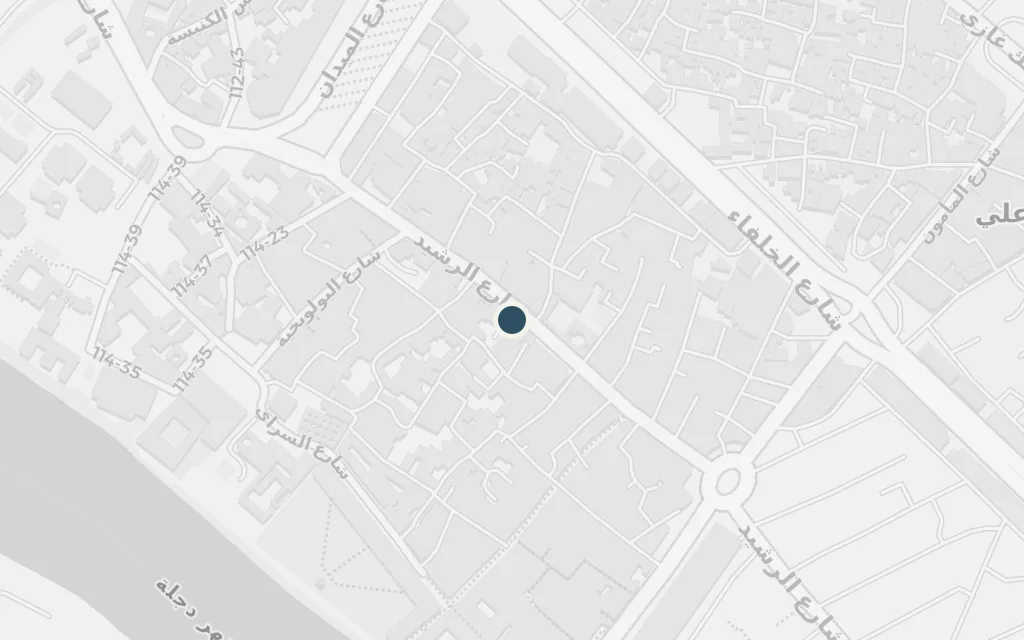 Map of Al-Rasheed Street today