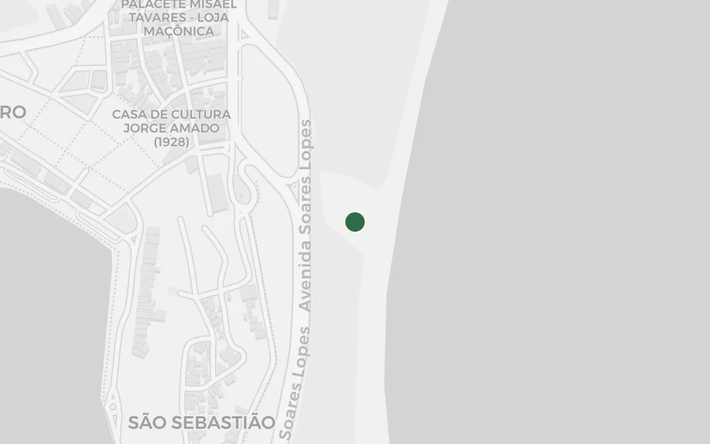 Map of The harbour and the sandbar today