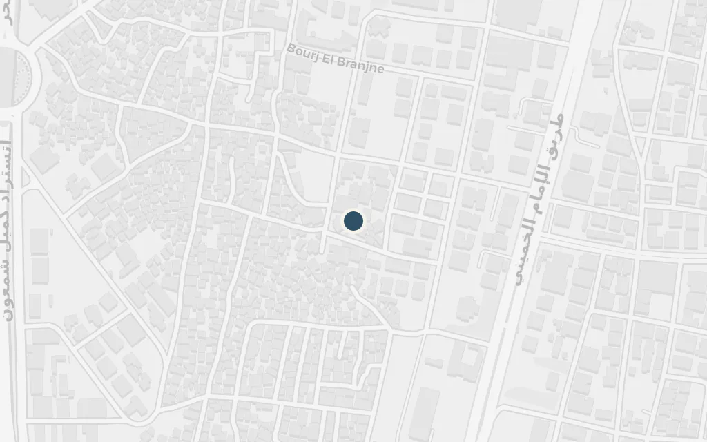 Map of The Shatila massacre (1982) today
