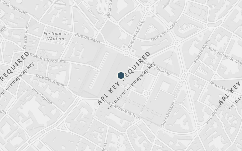 Map of Valenciennes, the market town today