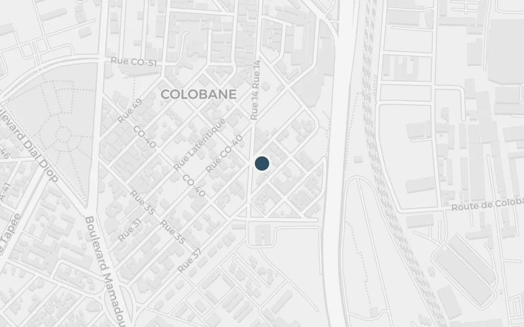 Map of Dakar, the capital today