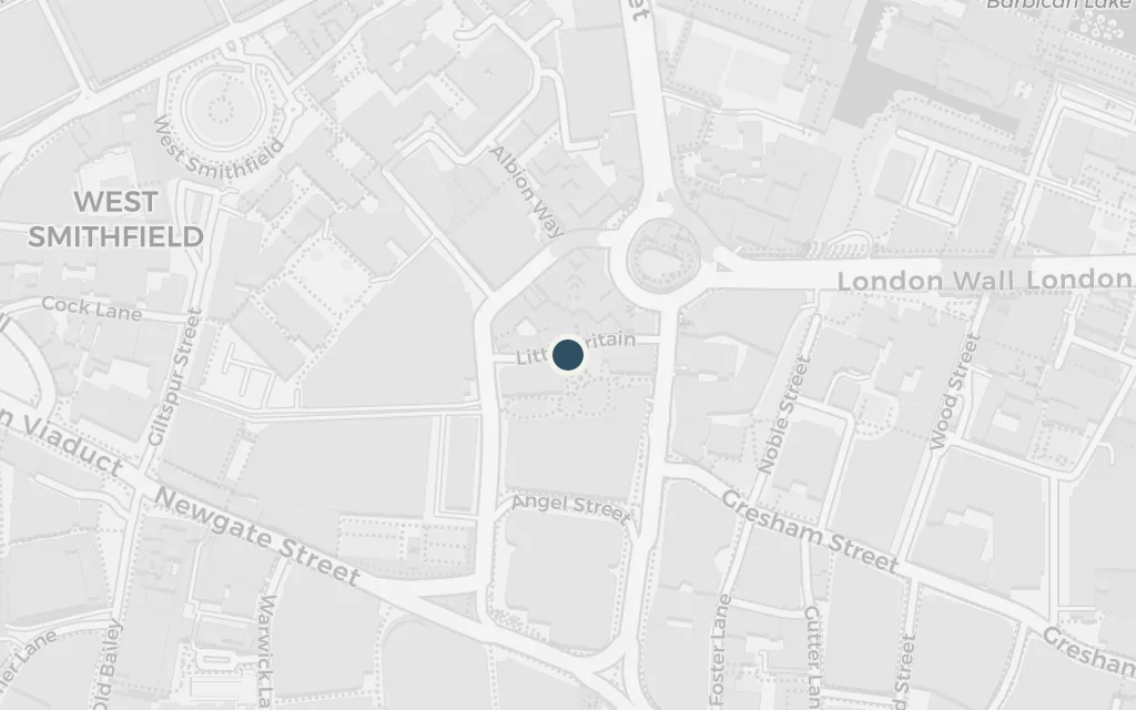 Map of Jaggers's office, Little Britain today
