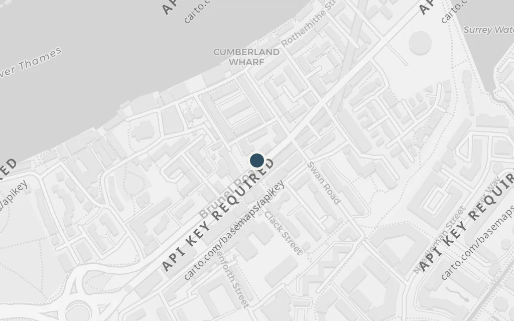 Map of Redriff (Rotherhithe), Gulliver's home today
