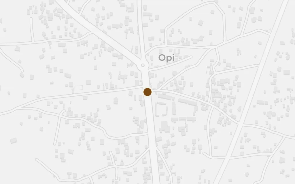 Map of Opi, Ugwu's home village today