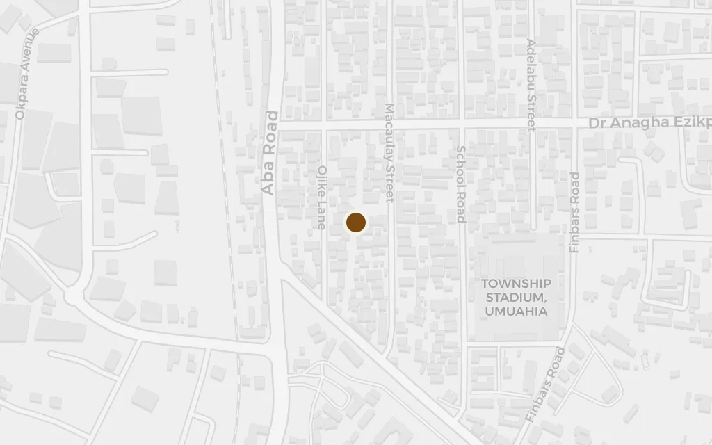 Map of Umuahia, the shrinking republic today