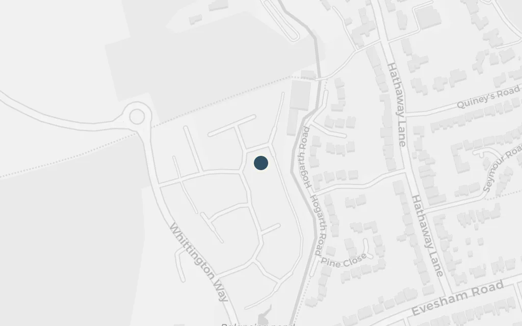 Map of Hewlands farm, Shottery (Anne Hathaway's Cottage) today
