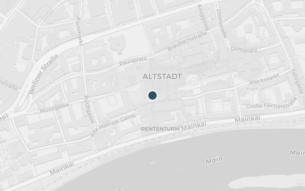 Map of Frankfurt (the Sesemann house) today