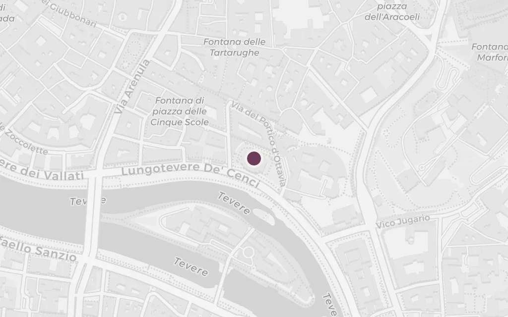 Map of The Roman Ghetto today