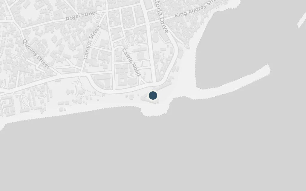Map of Cape Coast Castle today
