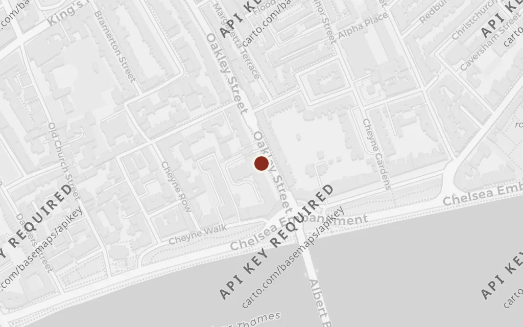 Map of The Chelsea Embankment today