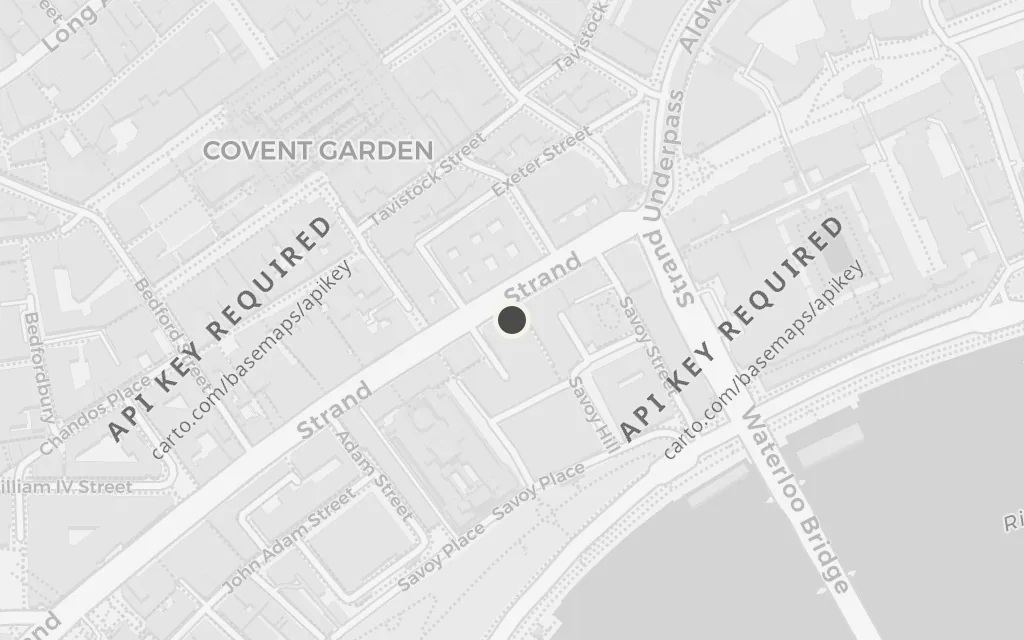 Map of Simpson's-in-the-Strand today