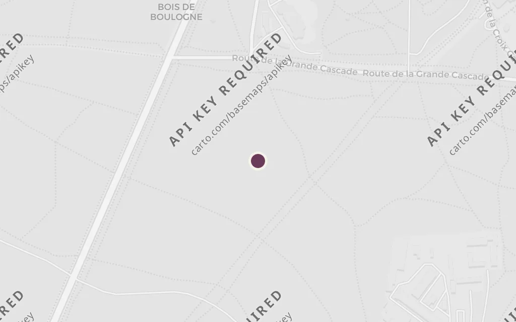 Map of The Bois de Boulogne today