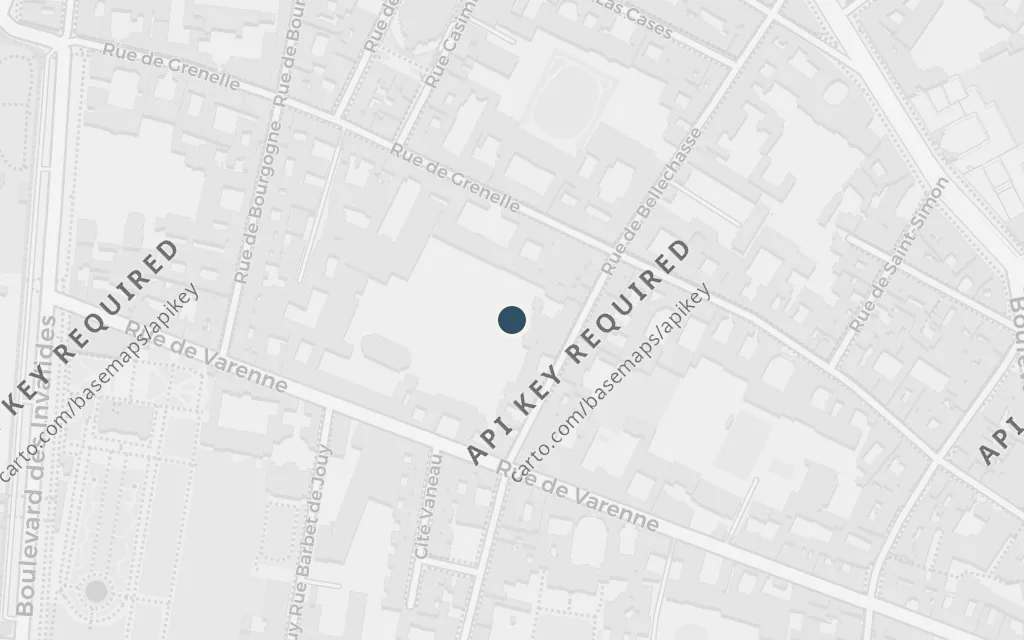 Map of The Faubourg Saint-Germain, the Guermantes world today
