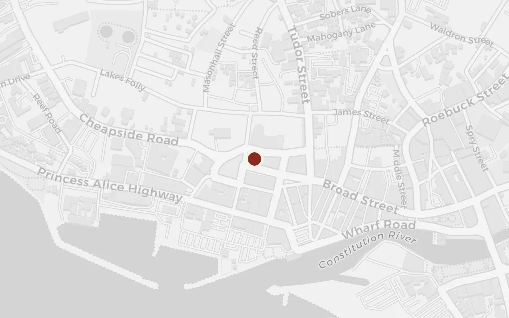 Map of Bridgetown (the riots) today