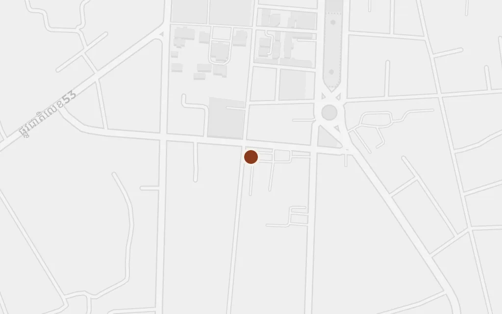 Map of The road west, Kampong Chhnang today