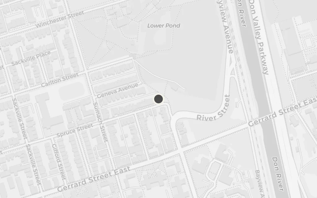 Map of The immigrant district and tanneries today