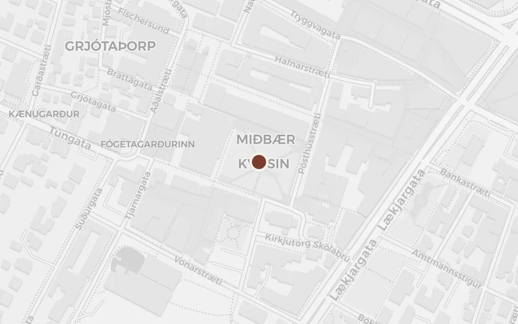 Map of Reykjavík today