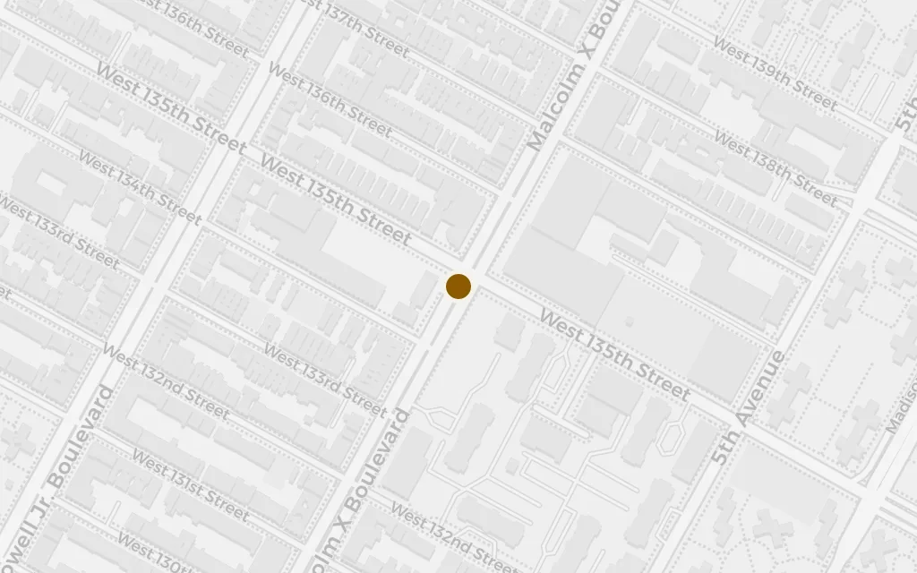 Map of The streets of the Harlem riot today