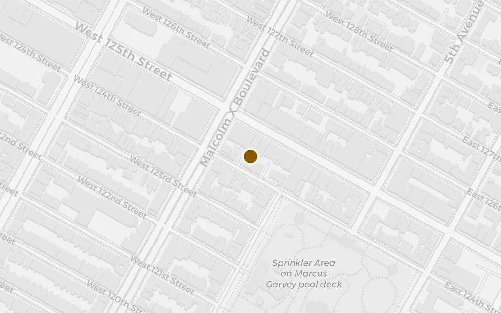 Map of Lenox Avenue and 125th Street today