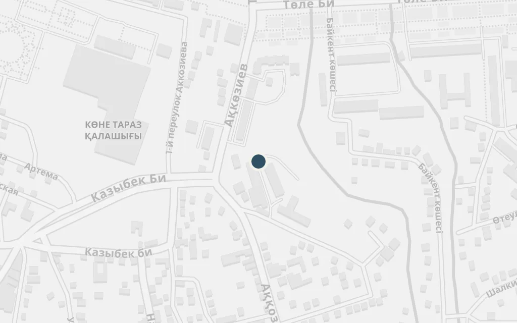 Map of The railway at Dzhambul today