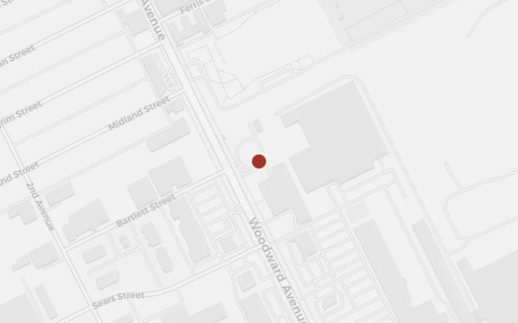 Map of The Ford plant, Detroit today
