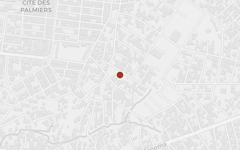 Map of Fort-Gono, French colonial Africa today
